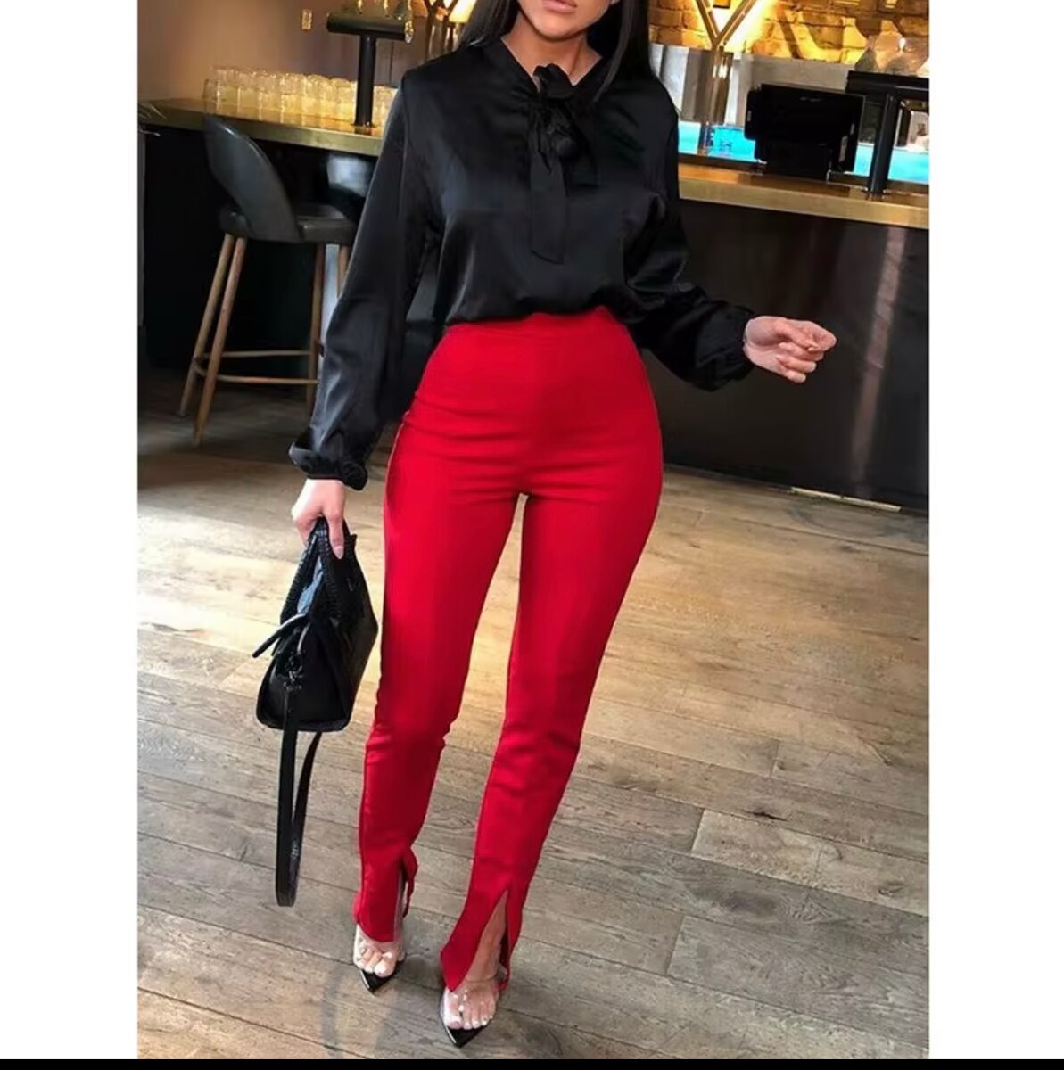 Pantalons élégants à fentes