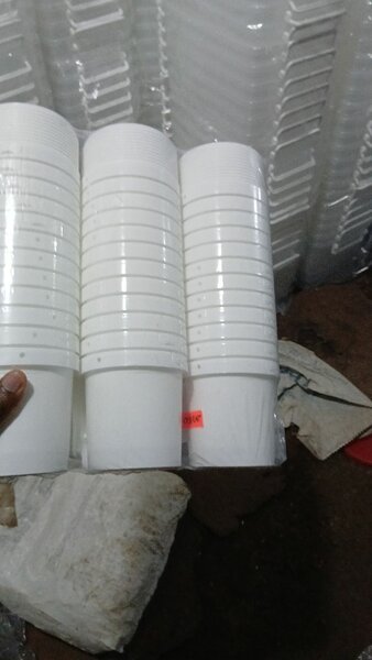 Gobelets Plastique Blanc 500ml