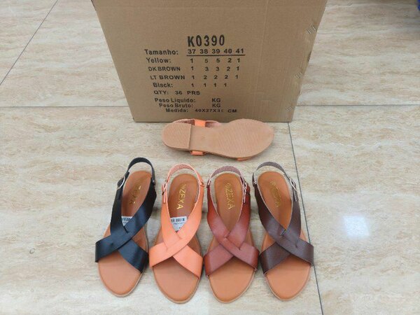 Sandales d'été en cuir