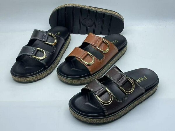 Sandales confort en cuir