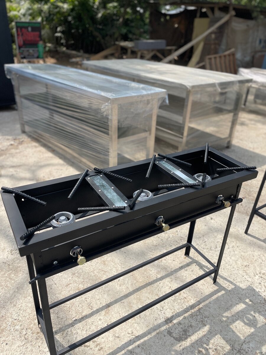 Gas stove 3 in 1 standing