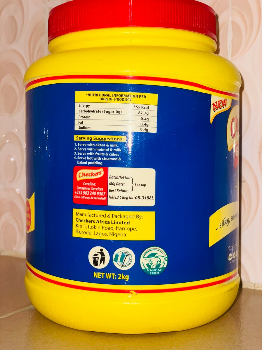 Checkers custard Vanille 2kg