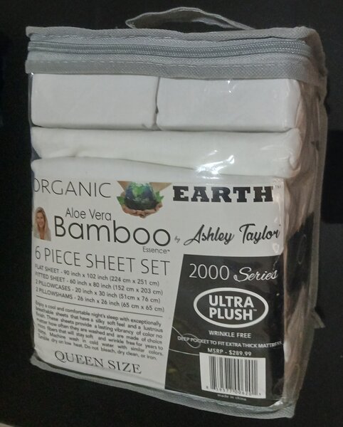 6pc Queensize Bamboo bedsheets