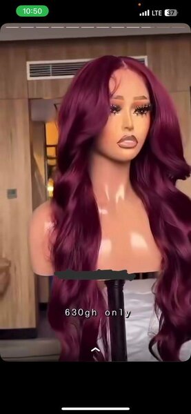 Human hair blend 13*4 can be curled and straightened