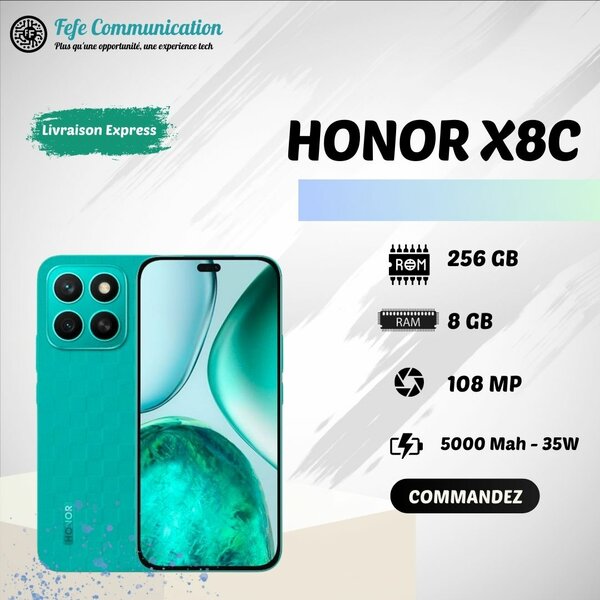 Honor X8C - 256GB - 8GB Ram
