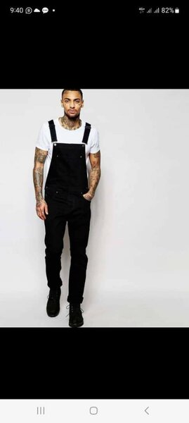 Black men dungarees