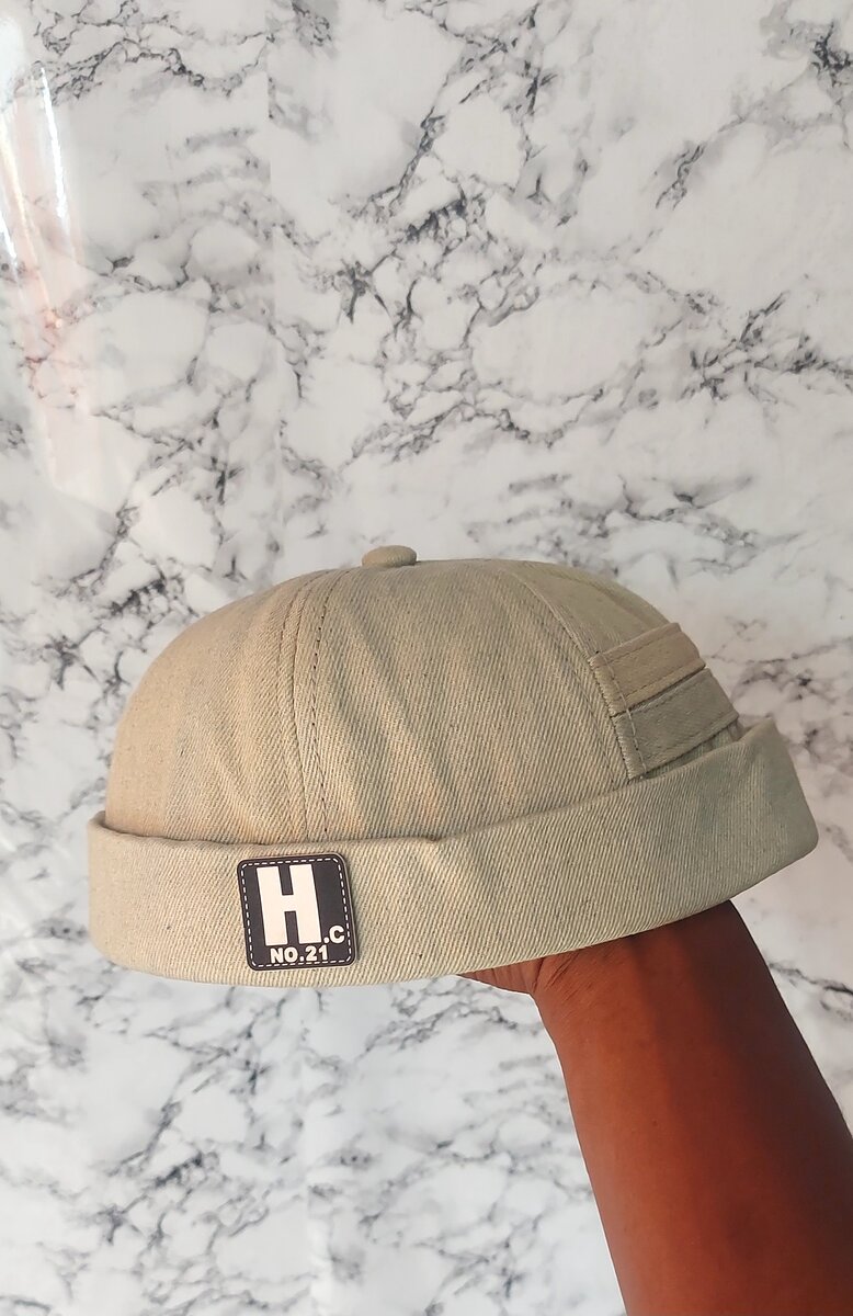 Bonnet en toile décontracté