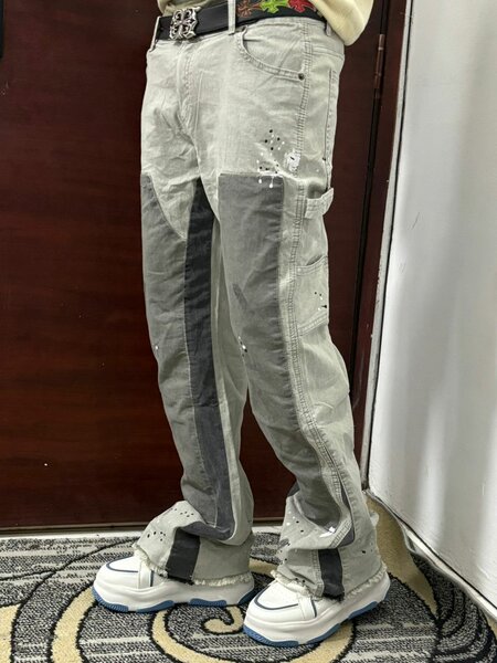 Jeans style rétro floral