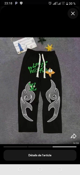 Pantalon garçon motif tendance