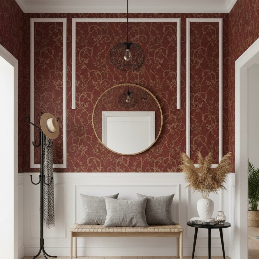 Papier peint floral élégant