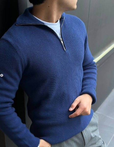 кофта синяя мужская