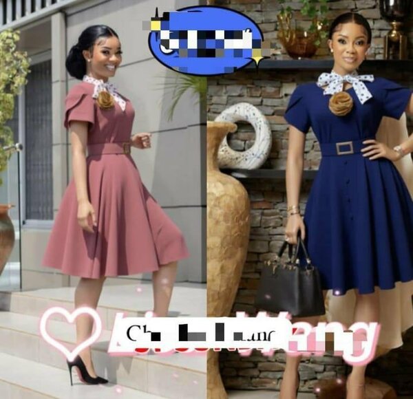 Robe élégante avec ceinture