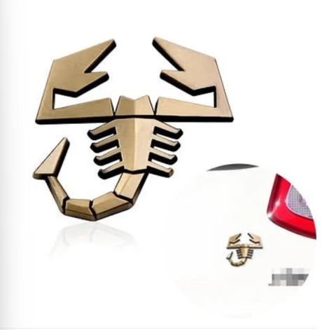 Alloy 3D Scorpio Shield Shape Badge Sticker Car Logo