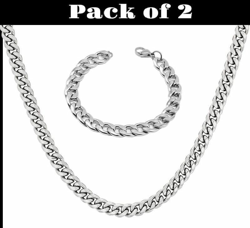 Men's Chain and Bracelet Set