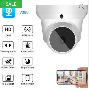 V380 Pro WiFi IP 1080P PTZ 3MP Indoor Outdoor Wireless Mini CCTV Camera With Night Vision