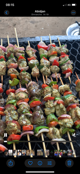 brochette gésier et poulet