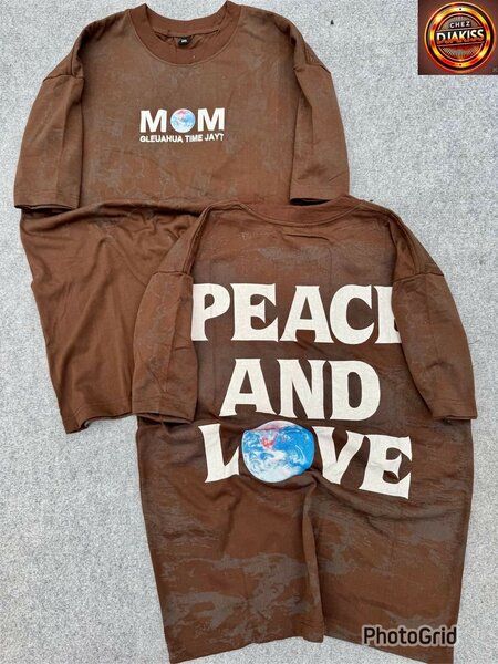 T-shirt motif "Peace and Love"