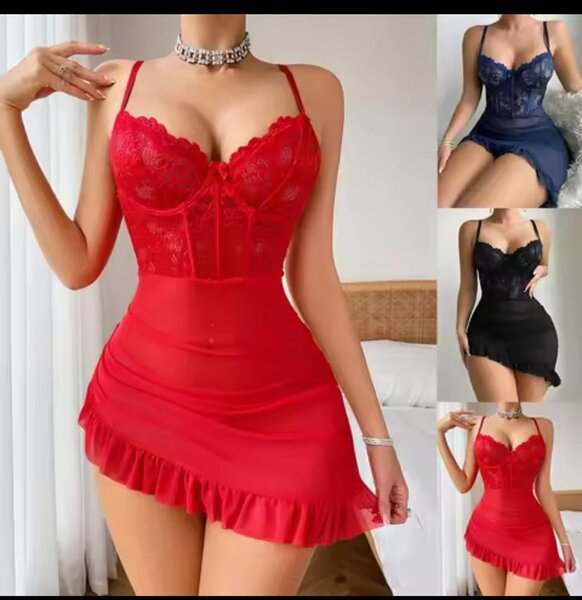 Robe nuisette sexy en dentelle