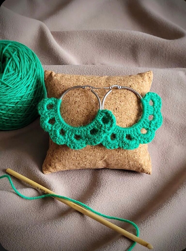 Boucles d'oreilles crochet artisanales