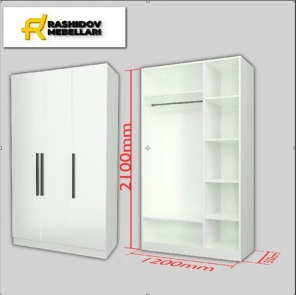 Armoire blanche moderne en bois