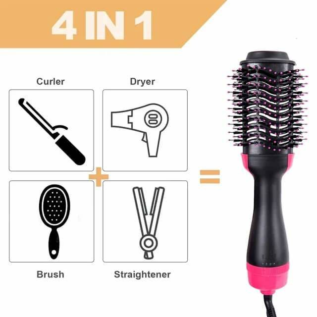 Brosse Sèche-Cheveux 4 en 1