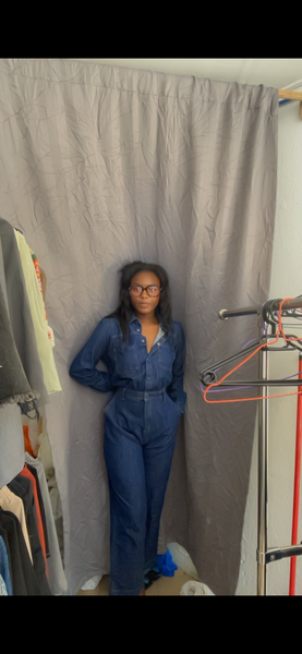 Combinaison denim pour femme