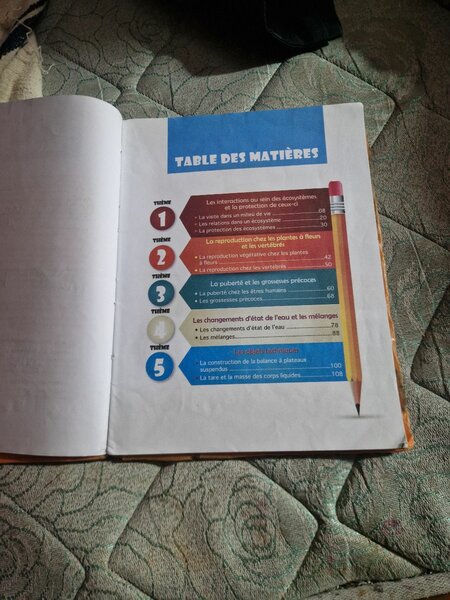 Cahier de Sciences CM Primaire