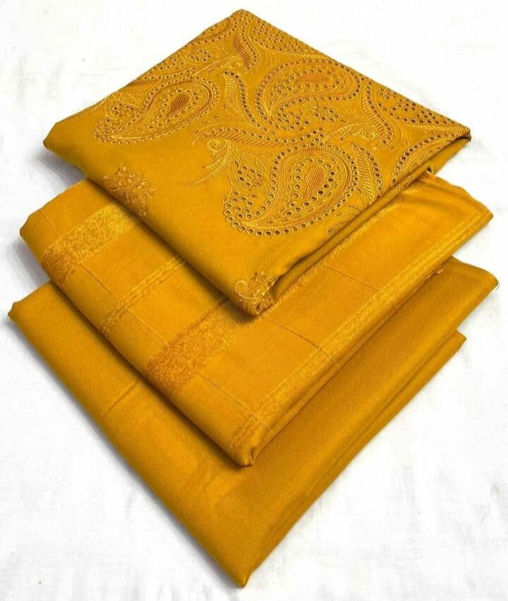 Bareeza 3pc Dhanak Marina EmbrCollectionoidery