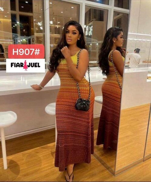 Robe Longue Dégradé Élégante