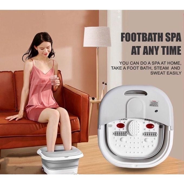 Bain De Pied Et Masseur Multifonction_ GRIS