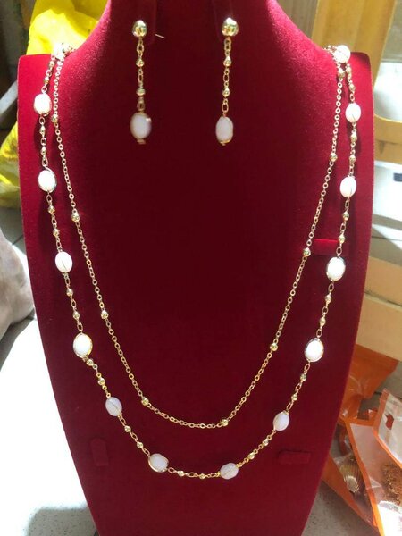 Collier et Boucles Perles Élégants