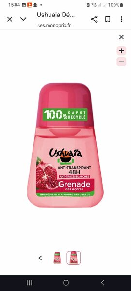 Déodorant Ushuaïa Grenade 48H