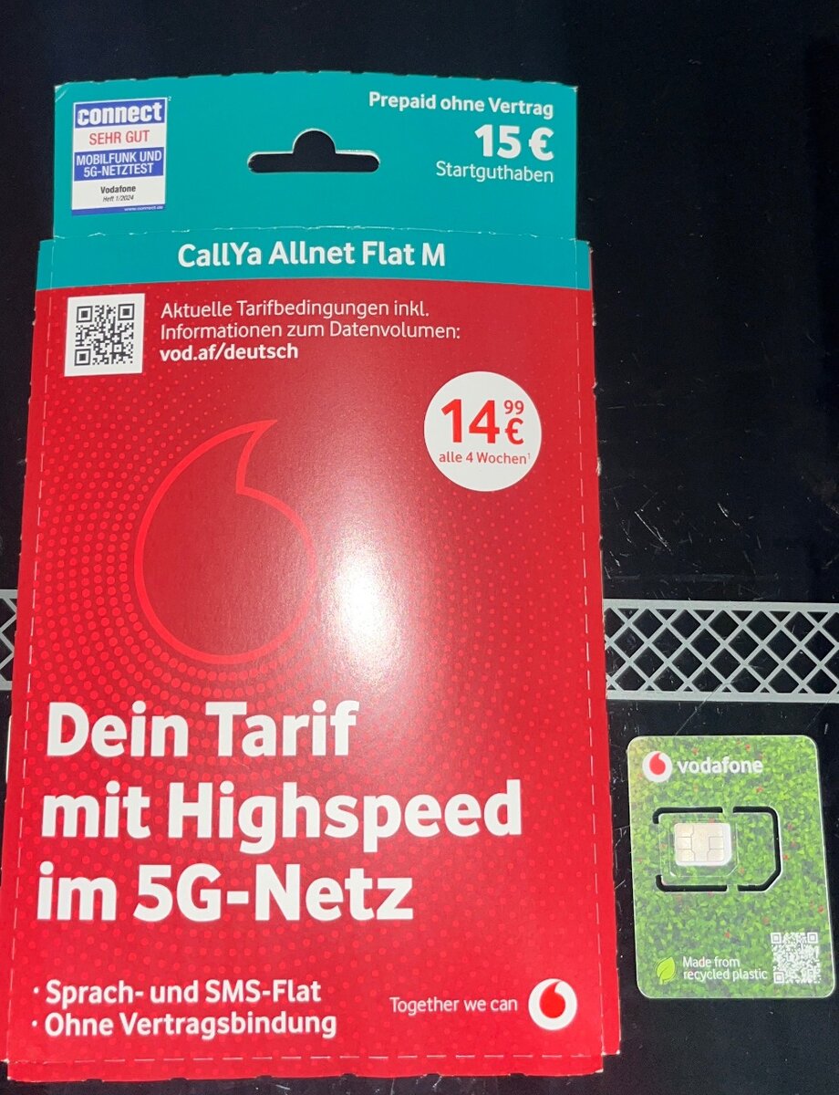 Germany Vodafone Sim cards