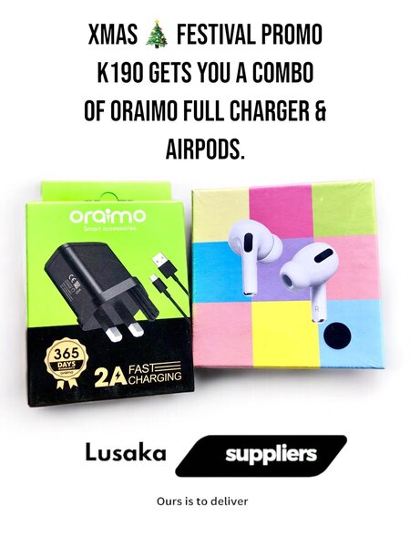 AirPods & Oraimo full charger
