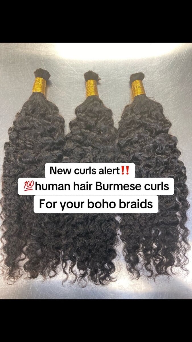 Burmese curls bulk hair