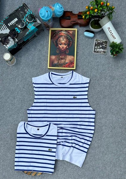 Débardeurs rayés homme