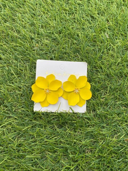 Boucles d'oreilles florales colorées