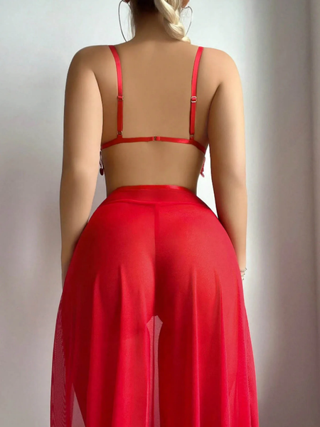 Ensemble de lingerie rouge