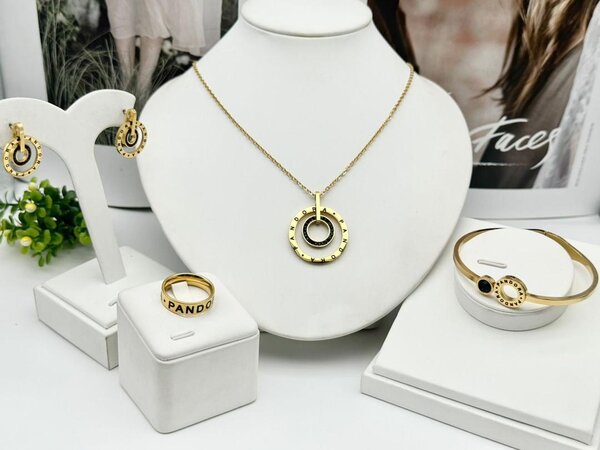 Parure Bijoux Élégant Or Plaqu