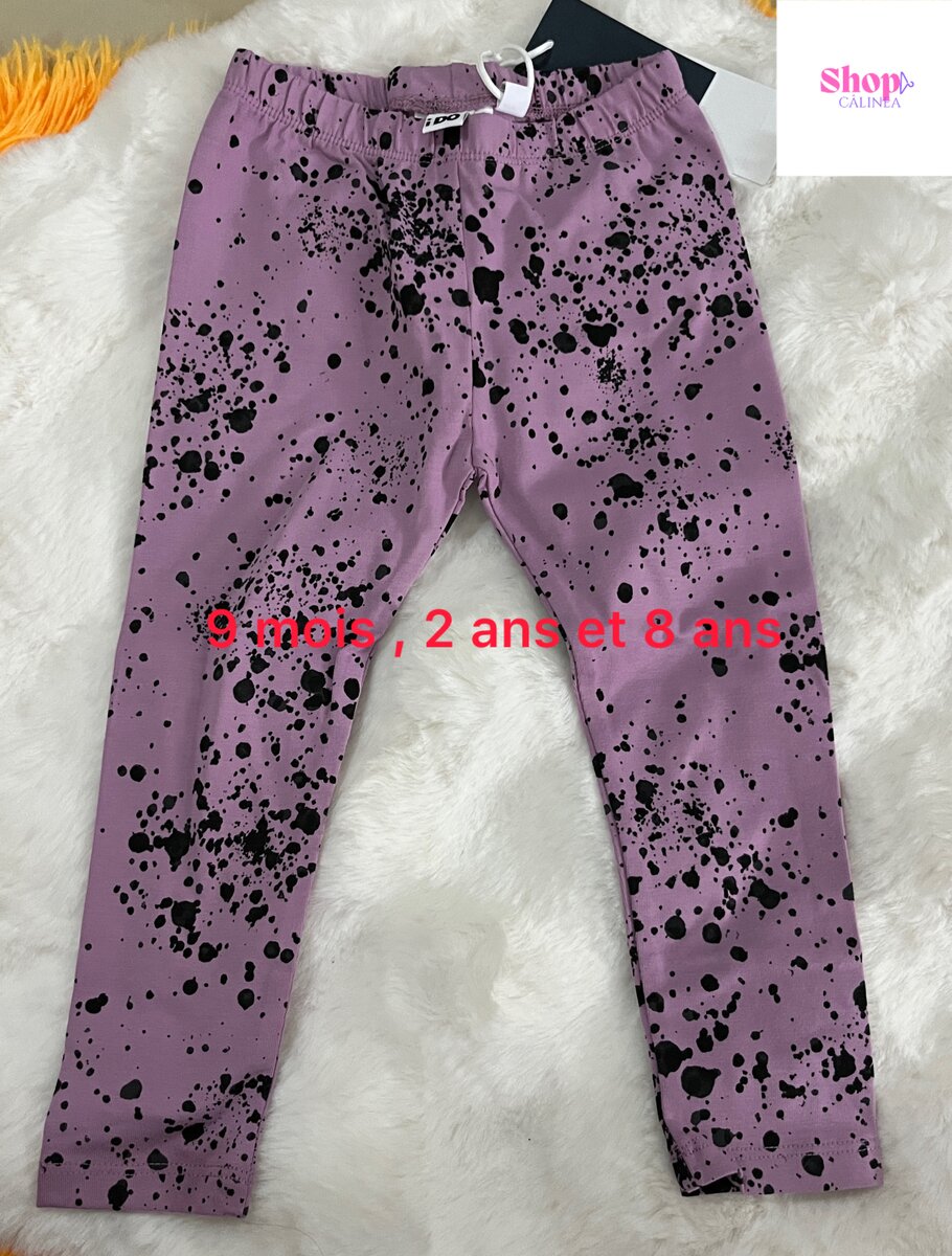 Leggings Enfant Violet Tacheté