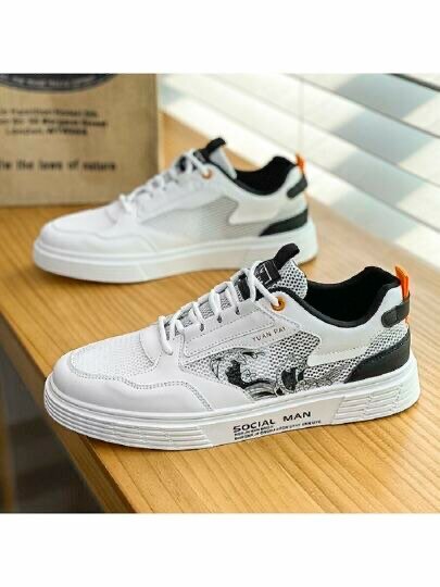 Baskets blanches urbaines homme