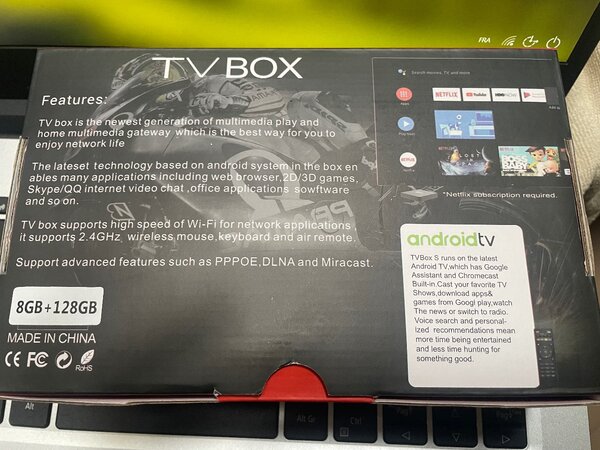 Boîtier TV Android 4K Ultra HD