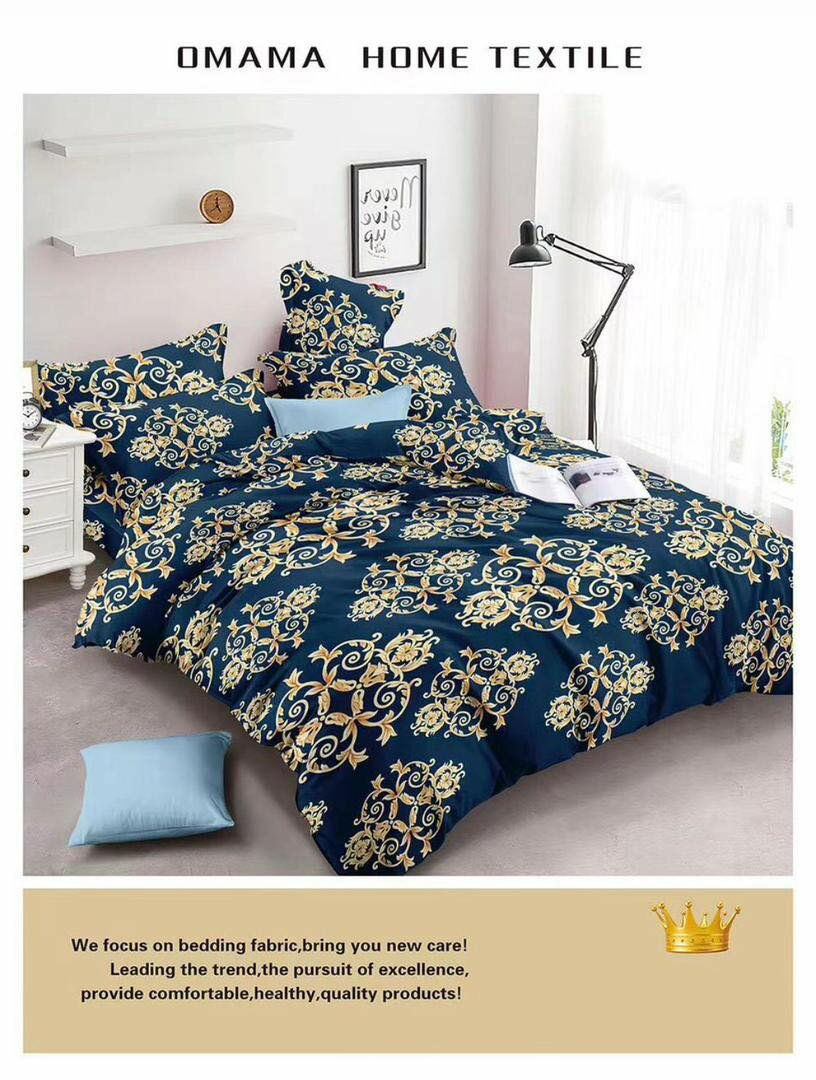 Blue and Gold bedsheet