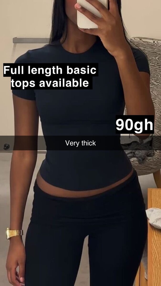 Full length basic tops