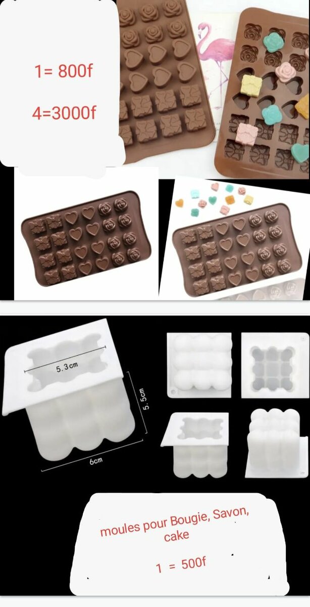 1000f, les moules pour toffee, chocolat glacé, yaourt GROTTO