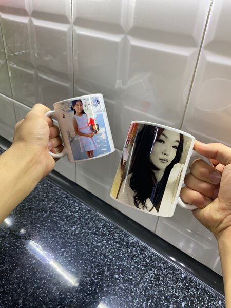 Фото на кружке. Сублимация на кружке.