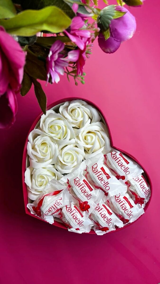 Coffrets Coeur Roses et Chocolats
