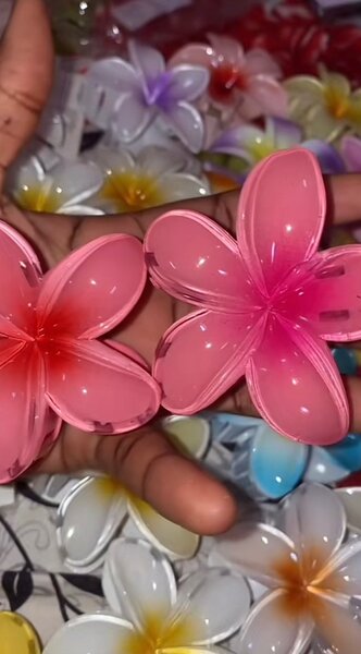 Pince à Cheveux Fleur Colorée