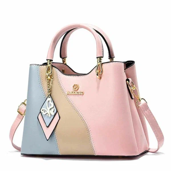 Sac à main en cuir multicolore