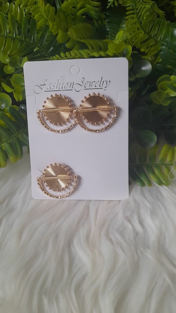 Boucles d'oreilles circulaires chic